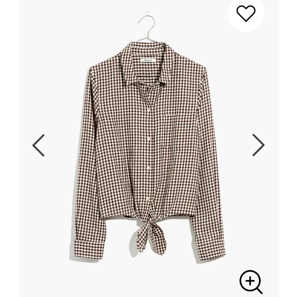 NWT Madewell flannel shirt